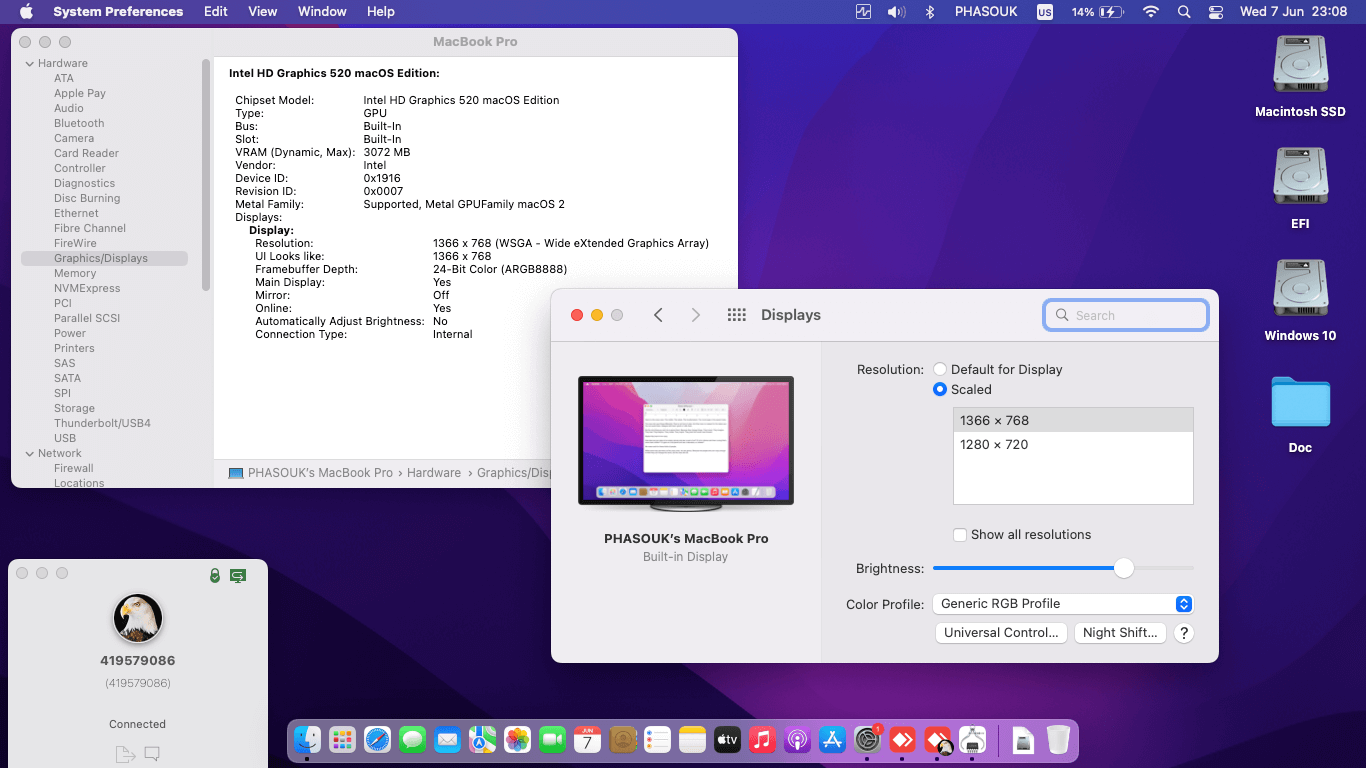 Acer Aspire V3 575G 53D1 [SkyLake   Intel HD 520 + I2C]   OpenCore 1
